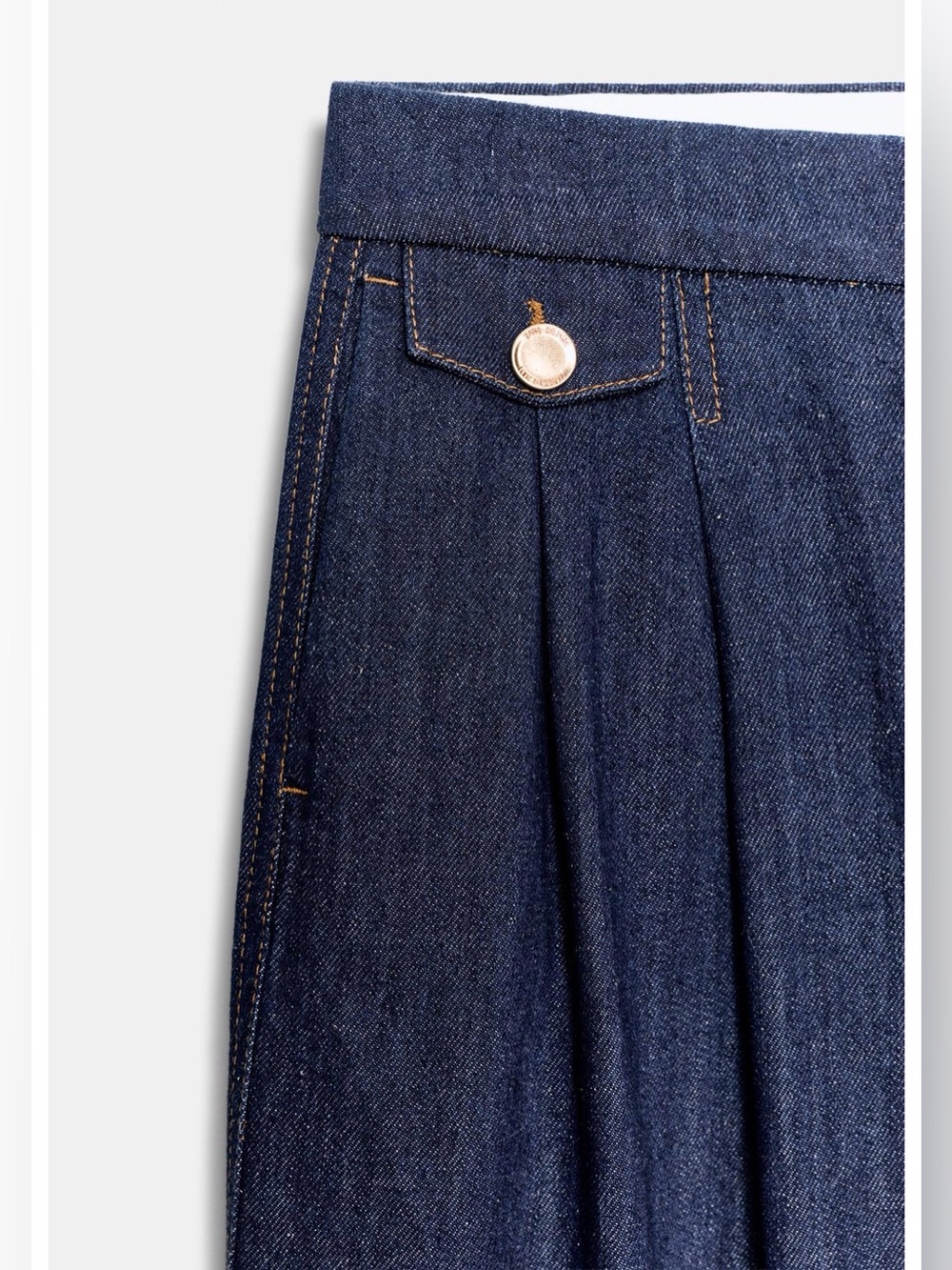 Wide Leg Dark Blue Womens Jeans size 40/08. POP - Picture 2 of 13